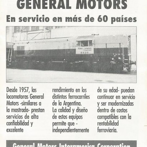 Locomotoras GM en servicio en más de 60 Países