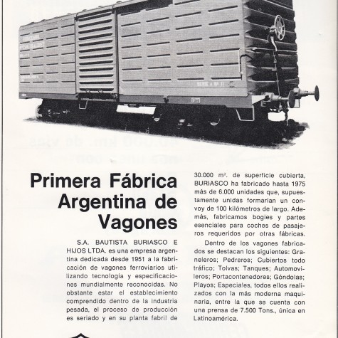 Buriasco - Primera fabrica de vagones de Argentina